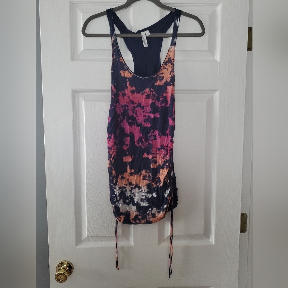 Hangten multicolored tank with size rushing with drawstring size large